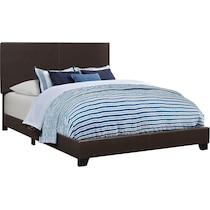 silva dark brown full bed   