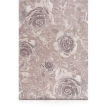 silver rose silver area rug ' x '   