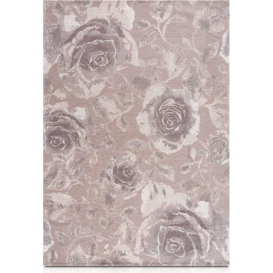 silver rose silver area rug ' x '   