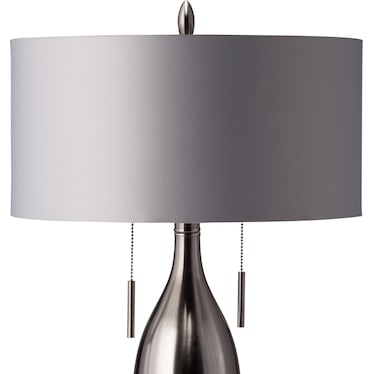 Silver Tassel Table Lamp