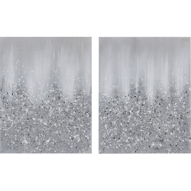 Silver 28'' x 22'' Wall Art Set