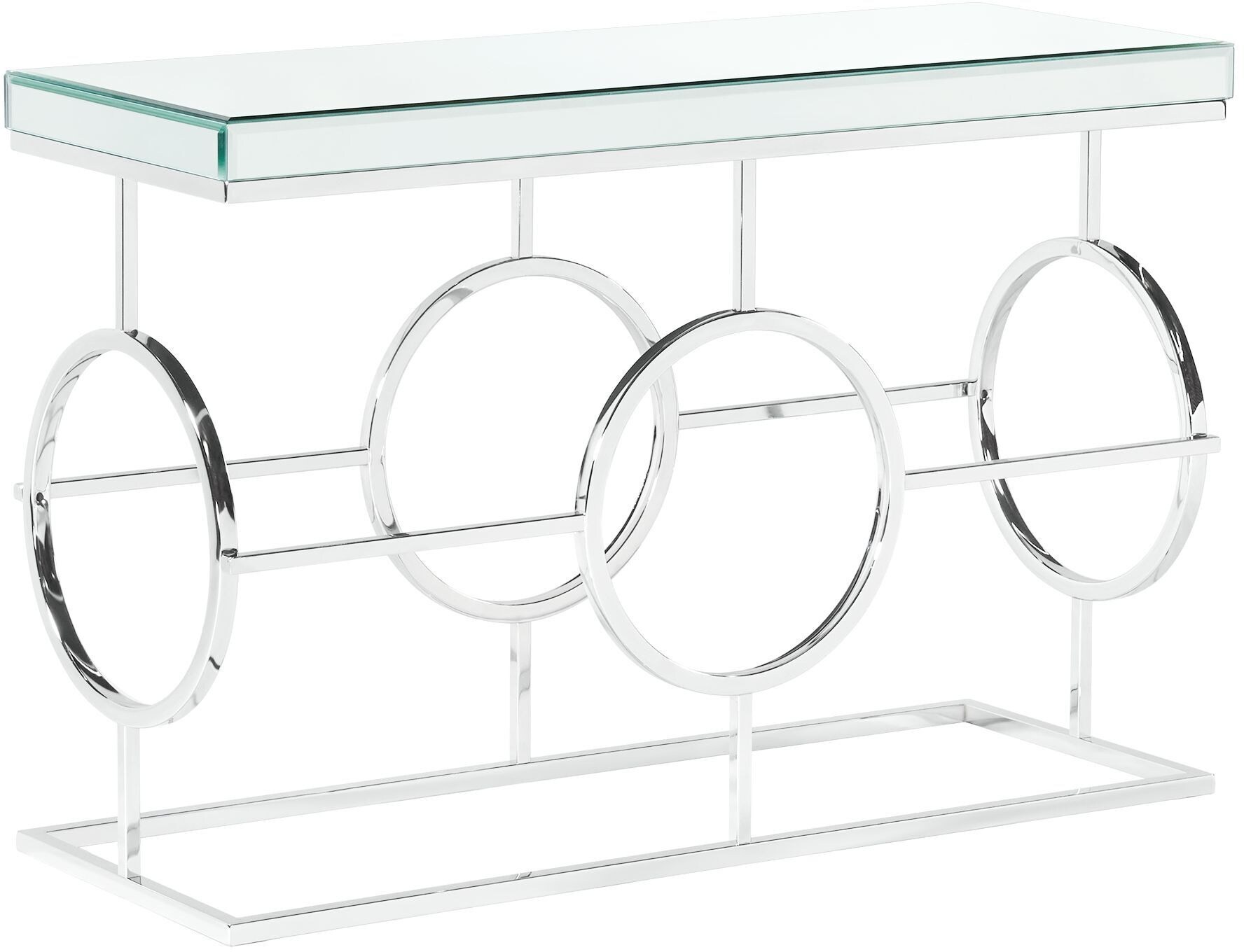 Rehan Rectangle Mirrored Sofa Table | Value City Furniture