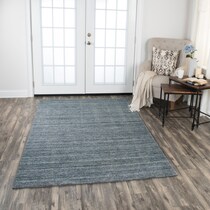 simeon blue area rug  x    