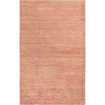 simeon orange area rug  x    