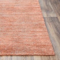 simeon orange area rug  x    