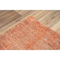 simeon orange area rug  x    