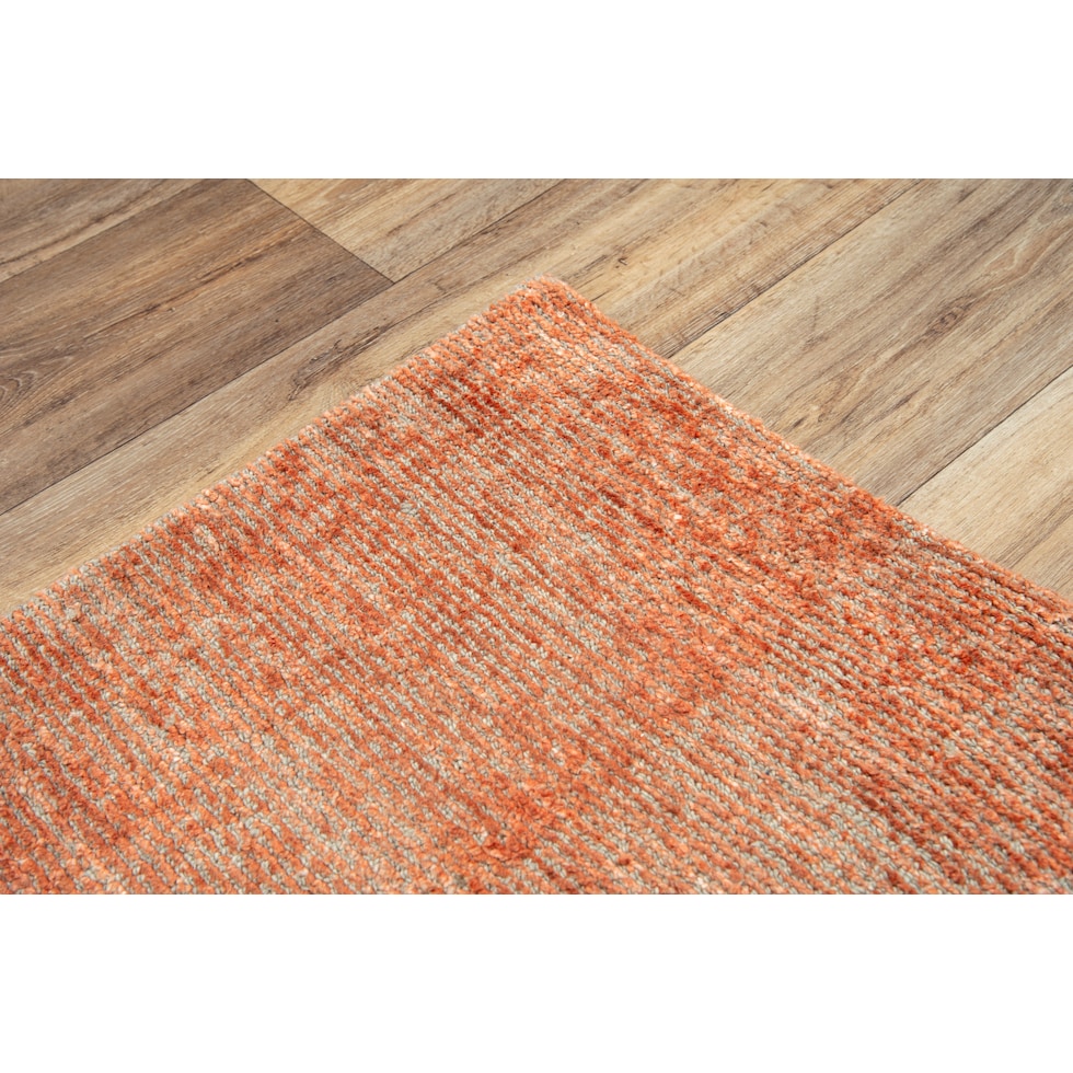 simeon orange area rug  x    