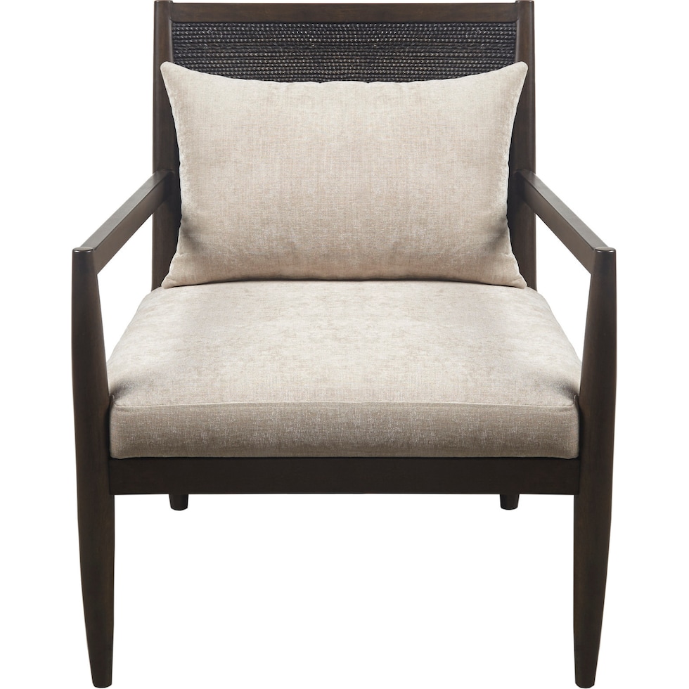 simms brown accent chair   