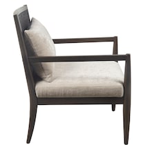 simms brown accent chair   