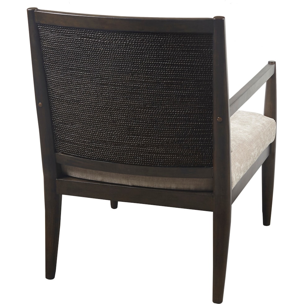 simms brown accent chair   