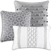 simon gray queen bedding set   