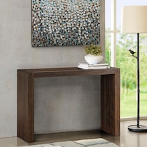 simona dark brown console table   