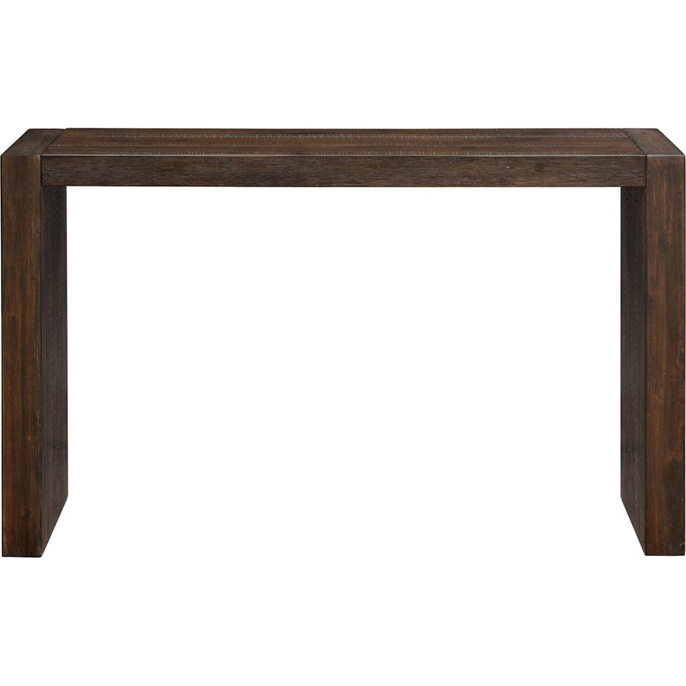 simona dark brown console table   