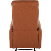 simone dark brown manual recliner   