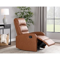 simone dark brown recliner   