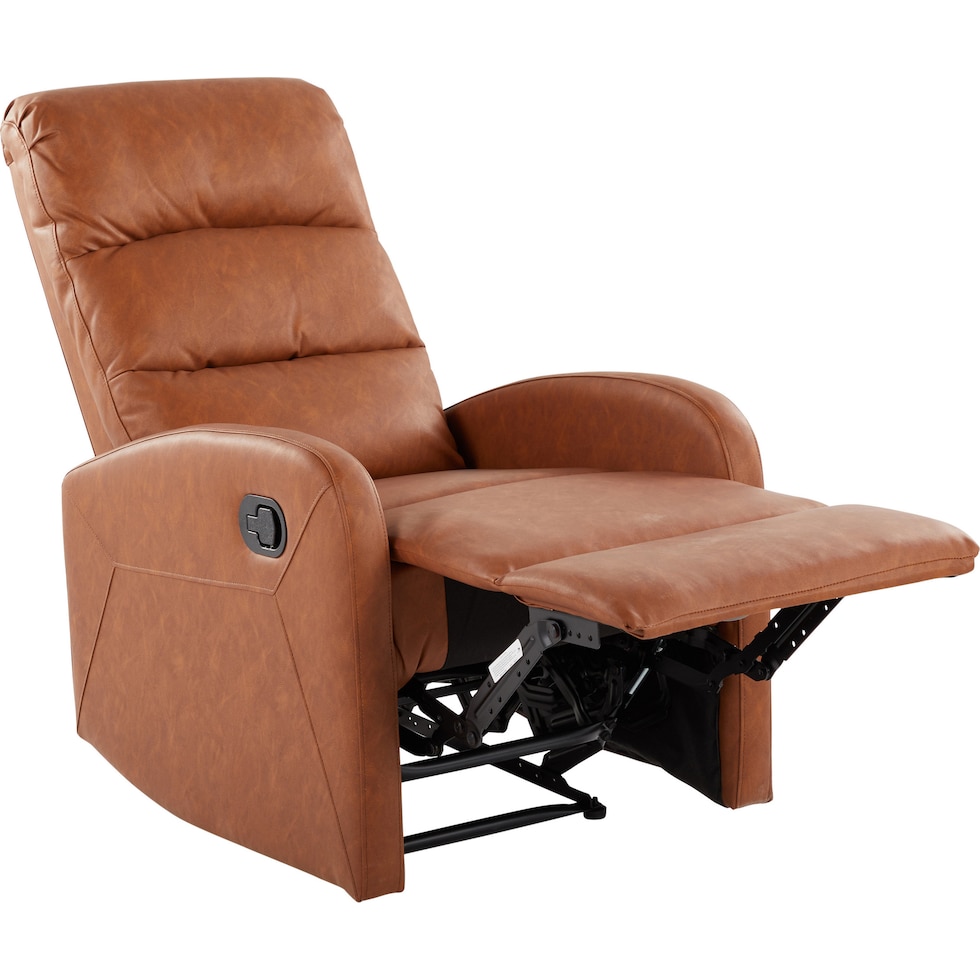 simone dark brown recliner   