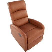 simone dark brown recliner   