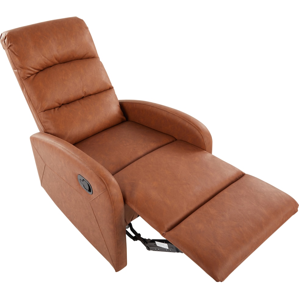 simone dark brown recliner   