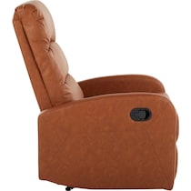 simone dark brown recliner   