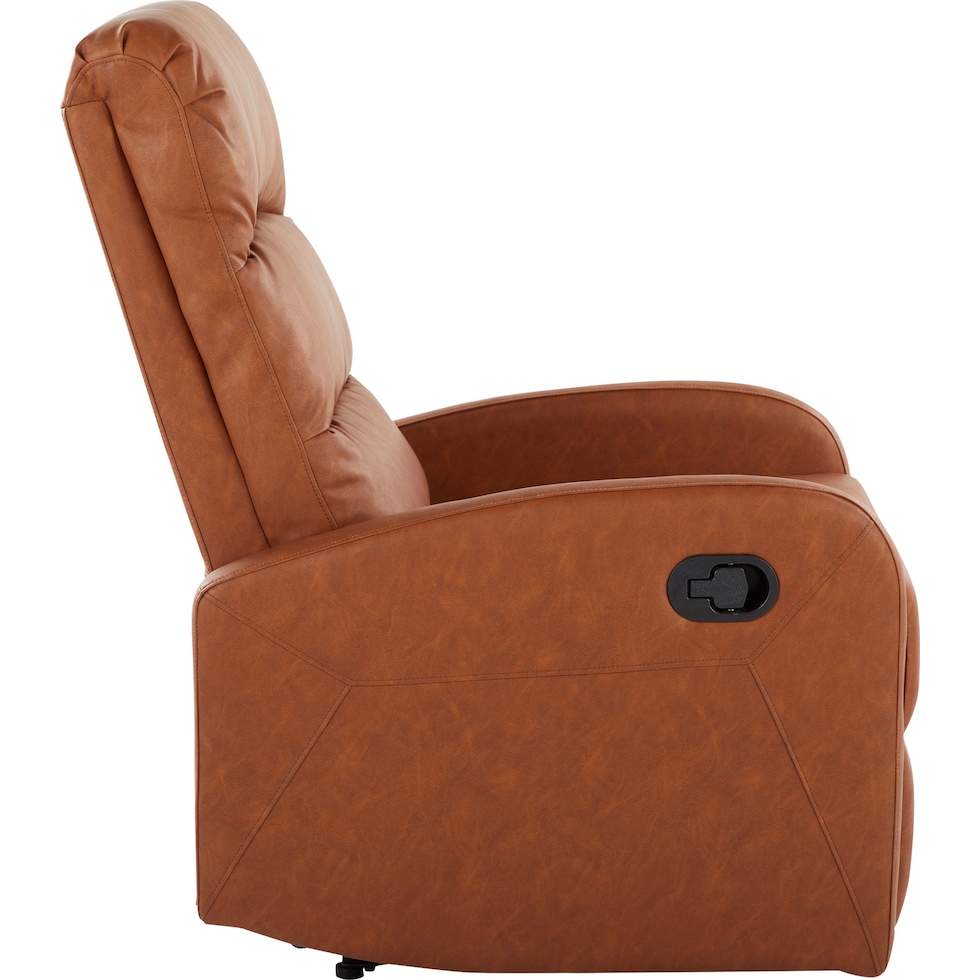 simone dark brown recliner   