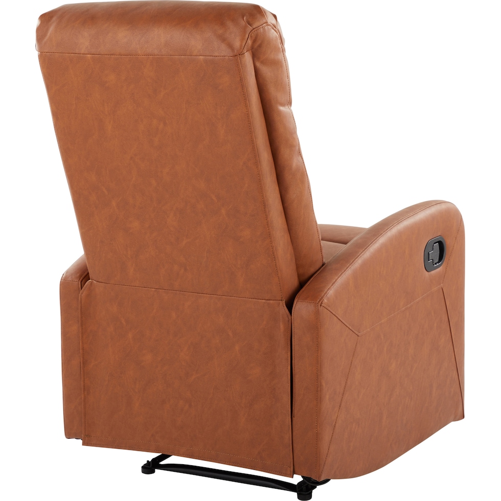 simone dark brown recliner   