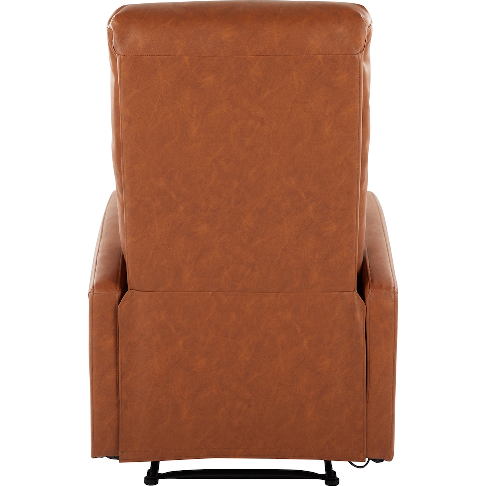 simone dark brown recliner   