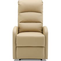 simone light brown recliner   