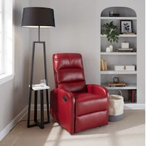 simone red recliner   