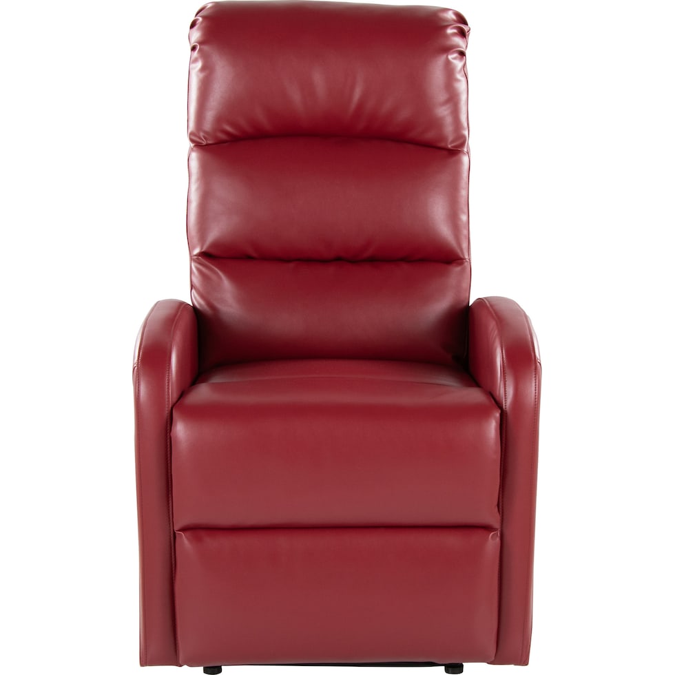 simone red recliner   