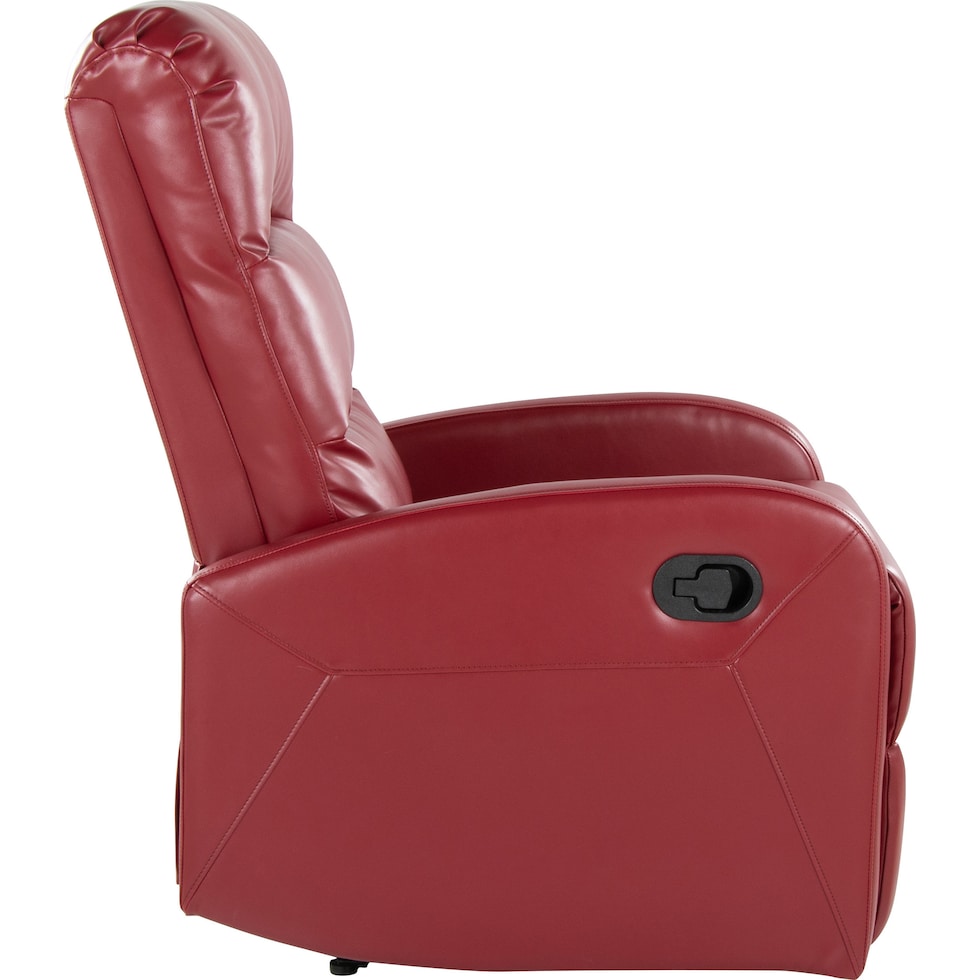 simone red recliner   