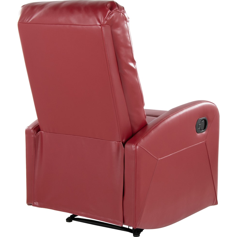 simone red recliner   