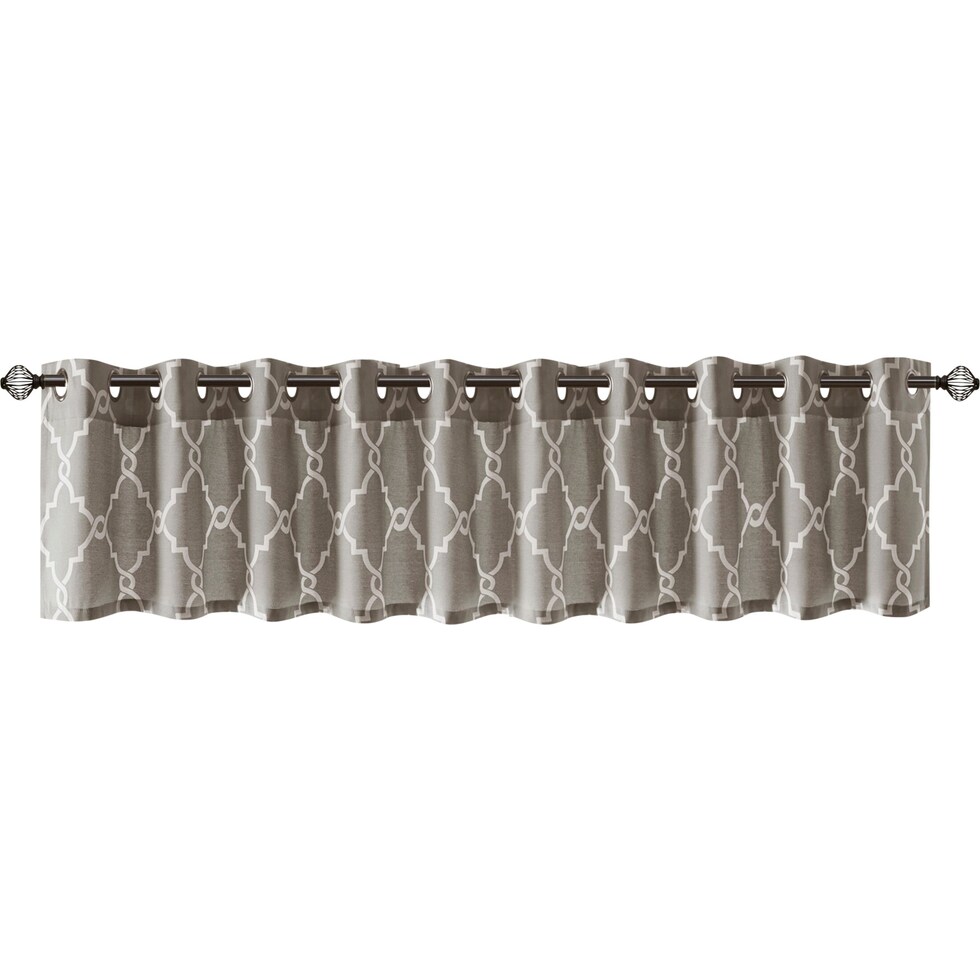 sinclair gray window valence   