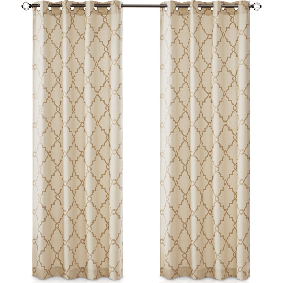 sinclair light brown window panel   