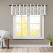 sinclair white window valence   