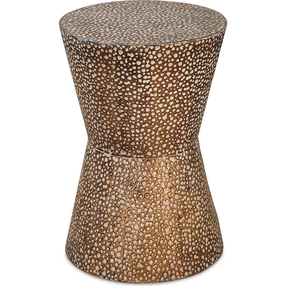 singer gold accent table   
