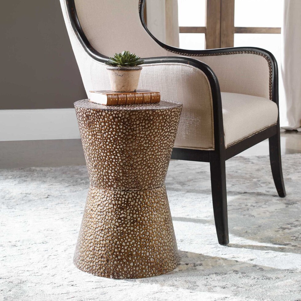 singer gold accent table   