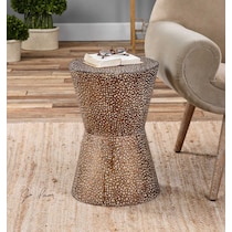 singer gold accent table   