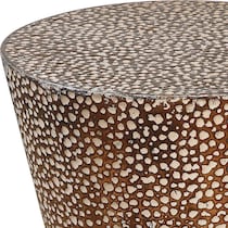 singer gold accent table   