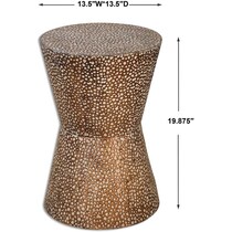singer gold accent table   