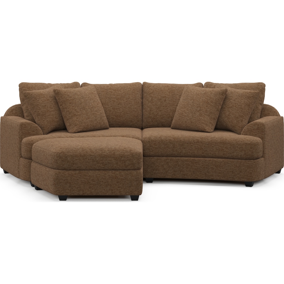 skylar dark brown sectional   