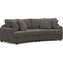 skylar dark brown sofa   