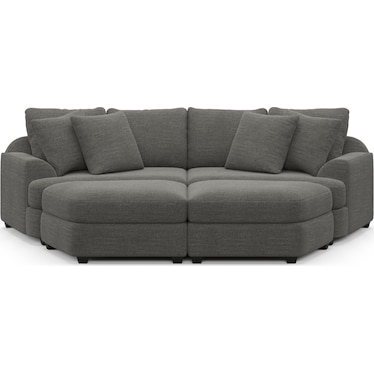 Skylar 4-Piece Pit Sectional - Curious Charcoal