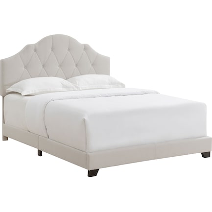 Skylar King Upholstered Bed - Light Gray
