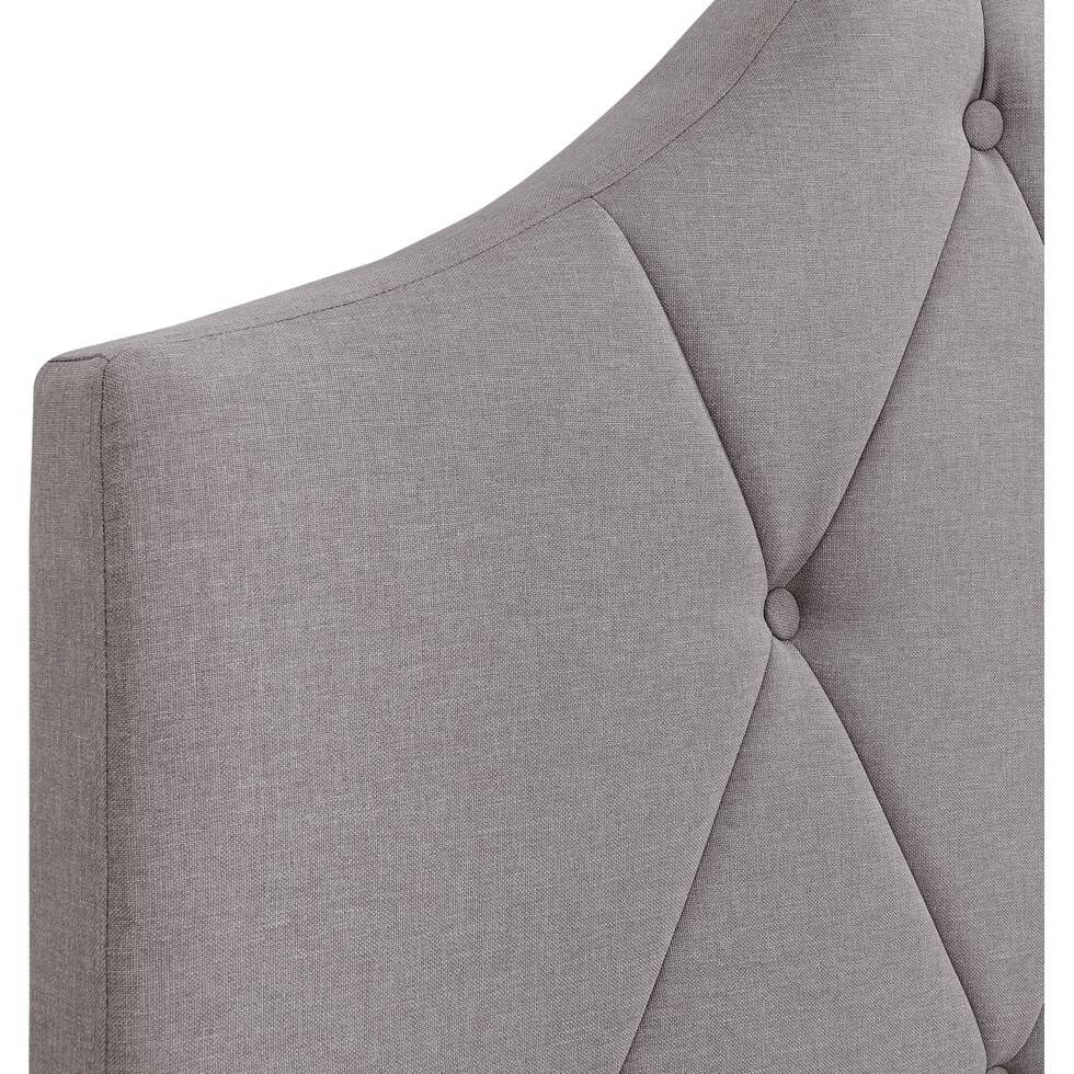 skylar gray queen upholstered bed   