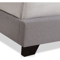 skylar gray queen upholstered bed   