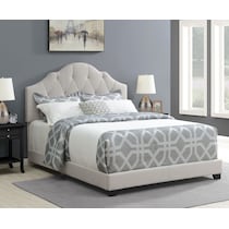 skylar gray queen upholstered bed   