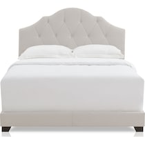 skylar gray queen upholstered bed   