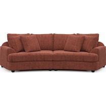 skylar orange sofa   