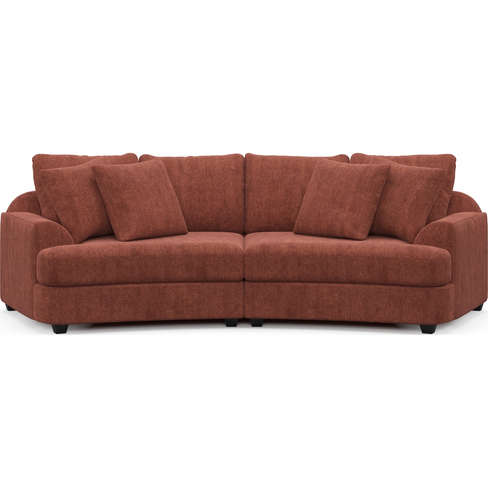skylar orange sofa   