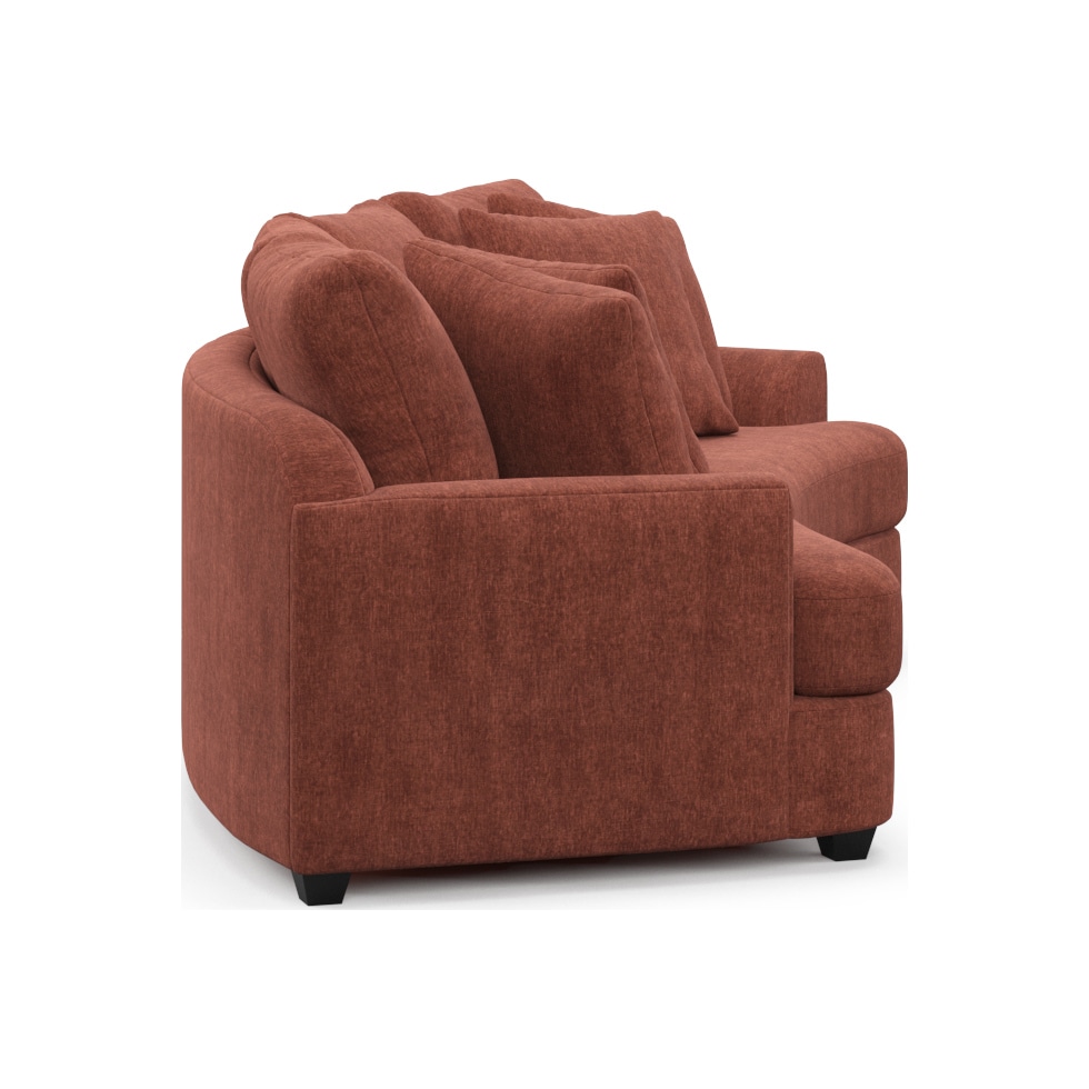 skylar orange sofa   